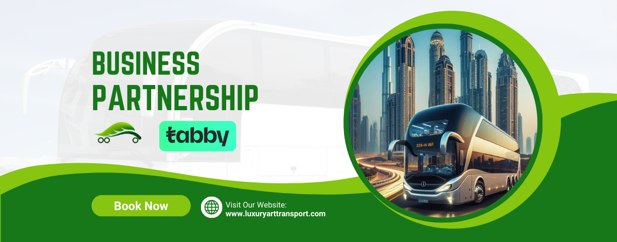 Tabby Pay in Four: Enjoy Your Dubai Bus Rental Now and Pay Later